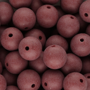 16 mm DQ Acryl kralen Bordeaux red