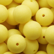 20 mm DQ Acryl kralen Sunshine yellow