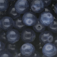 10 mm glaskralen Denim blue