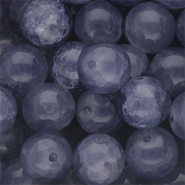 12 mm glaskralen Denim blue