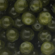10 mm glaskralen Army green