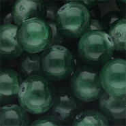 12 mm glaskralen Dark green