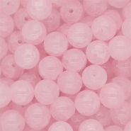 8 mm glaskralen Light pink