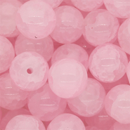 12 mm glaskralen Light pink
