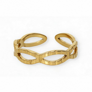 Roestvrij stalen (RVS) Stainless steel ringen Gold
