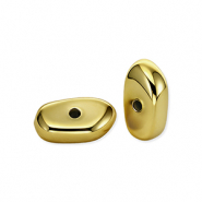 Acryl kralen kiezelvormig Gold