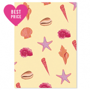 BY31&reg; Sieraden kaartjes zeeleven Yellow-pink-purple