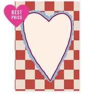 BY31&reg; Sieraden kaartjes hart Cr&egrave;me-red-bordeaux red-light blue