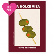 BY31&reg; Sieraden kaartjes "La dolce vita" Bordeaux red-off white-olive green-orange