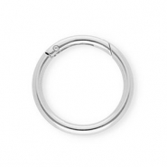 Onderdelen sleutelhanger clasp ring Silver