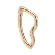 Onderdelen sleutelhanger clasp asymmetrisch Gold