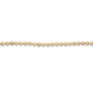 Natuursteen kralen marmer 8mm mat Light beige