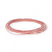 leer rond 1mm Light pink