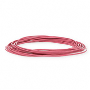 leer rond 1,5mm Pink