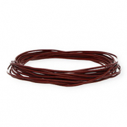 leer rond 1,5mm Dark bordeaux
