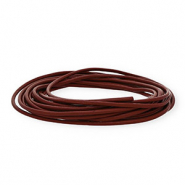 leer rond 3mm Dark bordeaux