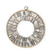 Top facet hangers rond Gold-grey