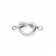Roestvrij stalen (RVS) stainless steel onderdelen tussenstuk knoop Silver