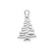 Roestvrij stalen (RVS) Stainless steel bedels kerstboom Silver