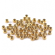 DQ knijpkralen 3mm Gold 
