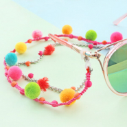 Inspiratiesets Gezellige pompom bedels in de leukste, zomerse kleuren