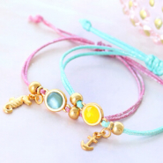 Inspiratiesets Nieuw: waxkoord metallic voor unieke armbandjes