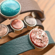 Inspiratiesets Stijlvolle Cuoio armbanden en Polaris Elements cabochons