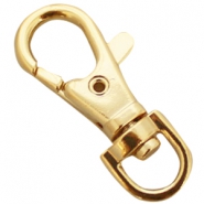 Onderdelen DQ metaal sleutelhanger 38mm Gold