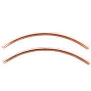 Onderdelen DQ metaal tube 2x50mm Ros&eacute; goud 