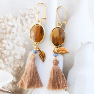 Inspiratiesets Dromerige oorbellen met half edelsteen tussenstukken