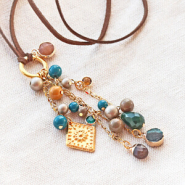 Inspiratiesets Maak bohemian kettingen en oorbellen met glaskralen