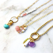 Inspiratiesets Oorbellen en kettingen maken met natuursteen hangers