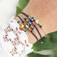 Inspiratiesets Leuk om te maken: armbandjes met evil eye kralen