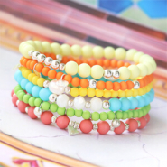 Inspiratiesets Zomerse armbanden inspiratie met acryl kralen