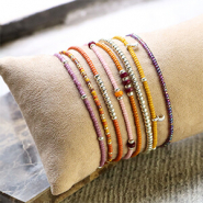 Inspiratiesets Inspiratie voor het maken van minimalistische armbanden met Miyuki rocailles kralen