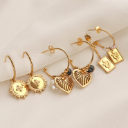 Inspiratiesets Trendy oorbellen inspiratie met stainless steel bedels