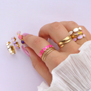 Inspiratiesets Schitterende stainless steel ringen met enamel combineer je zo
