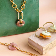 Inspiratiesets Elegante sieraden ontwerpen met natuursteen hangers donuts