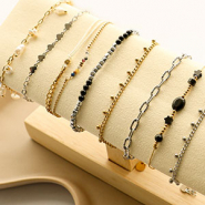 Inspiratiesets Rvs armbanden en oorbellen om samen te dragen