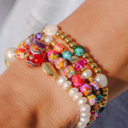 Nieuw Prachtige kleurrijke keramiek kralen