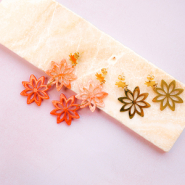 Inspiratiesets Maak prachtige zomerse bloem oorbellen met resin en rvs hangers