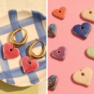 Inspiratiesets Ontwerp liefdevolle sieraden met DQ grieks keramiek kralen hart