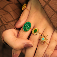 Nieuw Wow! Prachtige roestvrij stalen ringen met enamel