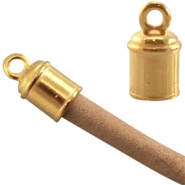 Metalen kralen DQ goud Bekijk ook onze gouden Designer Quality metalen eindkappen