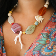 Inspiratiesets Maak prachtige kettingen en oorbellen met natuursteen kralen