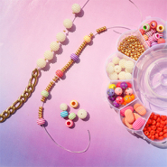 Inspiratiesets Kleurrijke armbanden met acryl kralen