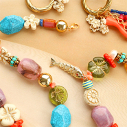 Inspiratiesets Prachtige acryl kralen met goudkleurige details