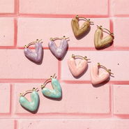 Nieuw Ketting met facet kralen en hartjes oorbellen