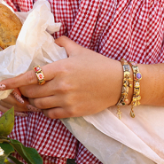 Inspiratiesets Maak gepersonaliseerde armbanden met Italian charms losse schakels