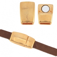 DQ metaal magneetslot Ø5.1x2.2mm Rosé goud (nikkelvrij)